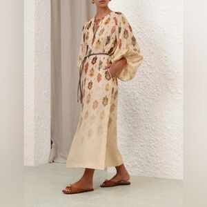 Zimmermann Wylie Midi Dress US6 AU10 Medium Like New!